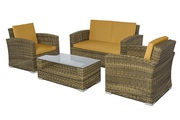 Patio Wicker 4 Piece Conversation Set