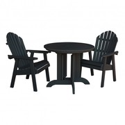 Patio 3 Piece Round Dining Set