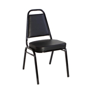 Black Vinyl 2 Inch Banquet Chair