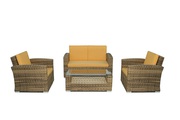Mega Sale Patio Wicker Conversation Set