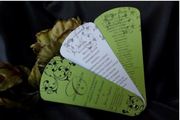 Buy custom and personalize Wedding Programs, Wedding Fan Programs