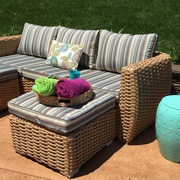 Patio Wicker 4 Piece Sofa Set on Sale