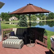 Patio Loveseat with Storage Ottoman on Sale