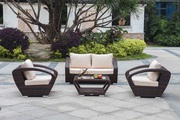 Patio Wicker Raki Conversation Set On Sale