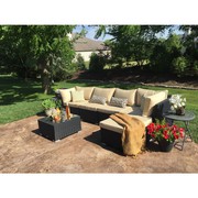Patio Wicker Sectional Sofa Set