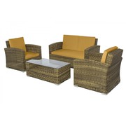Patio Wicker Conversation Set