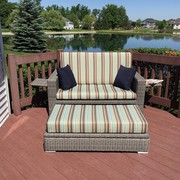 Patio Wicker Loveseat Set On Sale