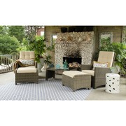 Wicker Recliner Lounge Set On Sale
