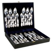 Silver Coffee Set, 6 People, Sterling Silver 925, 18 Pcs. Gold 24carat
