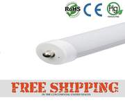 8ft led tubes 4000 LUMENS Single Pin 4000K Frosted // LOW MAINTENANCE,