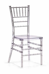 CRYSTAL RESIN CHIAVARI CHAIR WITH FREE CUSHION