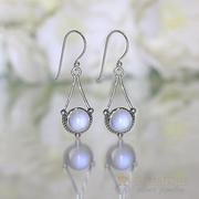 Moonstone Earring-Lunar Pendulum