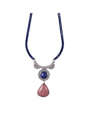 Lapis Lazuli & Pink Jasper Pendant