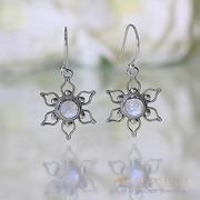 Moonstone Earring-Floral Essence