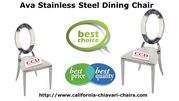 Ava Stainless Steel Dining Chair By Larry Hoffman
