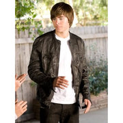 17 AGAIN ZAC EFRON BLACK LEATHER JACKET