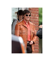 Tom Cruise Mena Barry Seal Brown Leather Jacket