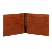 Cowhide Polo Player Money Clip Credit Card Wallet - EB/IND-25 For $75