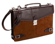 Capybara / Carpincho Leather Briefcase For $125