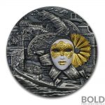 Buy 2019 Niue Venetian Mask High Relief 2 oz Silver Coins