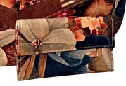 Argentinian Floral Leather Bag In Baguette Style For $65