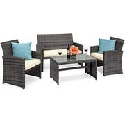 Tempered Glass,  3 Sofas,  Table