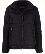 Calvin Klein logo-patch puffer jacket