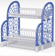 Stacko-Dish Rack-Large-2 Steps-Paste Blue & White-17102