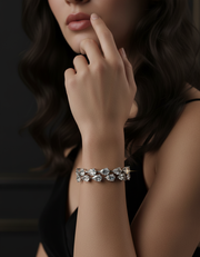 Luxury Pear-Shape Diamond Tennis Bracelet – 7 Inch