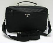 Prada Nylon Briefcase Br2269 Black
